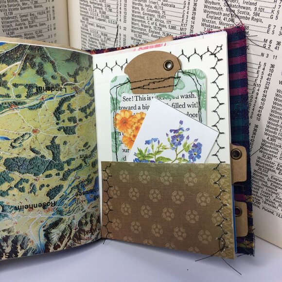 Collage Cover Custom Junk Journal Removable Ephemera Mini Junk Journal u - Picture 9 of 10